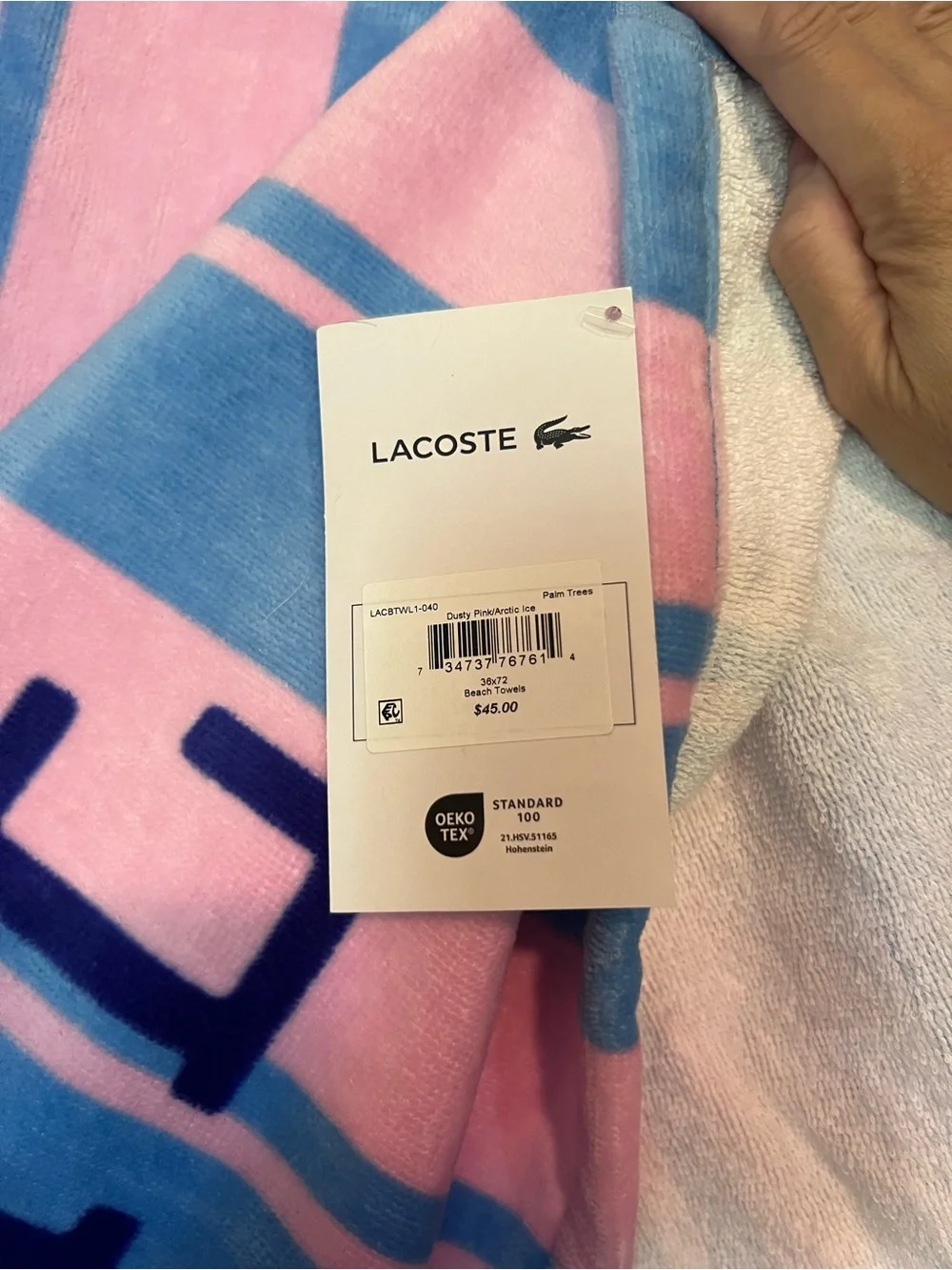 Lacoste vibrant striped